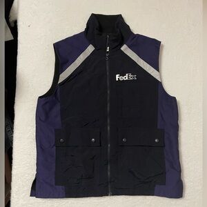 FedEx Men's Black and Purple Vest size L